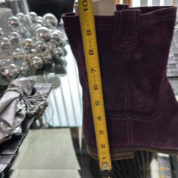 Naturalized Purple Suede Boots - Picture 3 of 5
